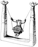 Miniature Swing, Minoan Pottery Art