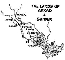 Sumer and Akkad Map